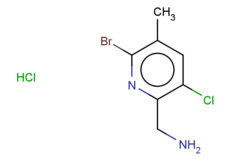 1-(6-bromo-3-chloro-5-methylpyridin-2-yl)methanamine hydrochloride