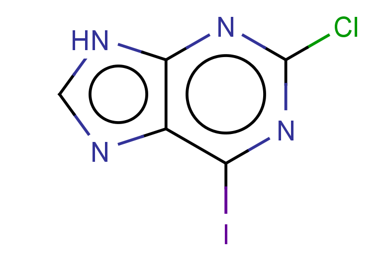 2-chloro-6-iodo-9H-purine