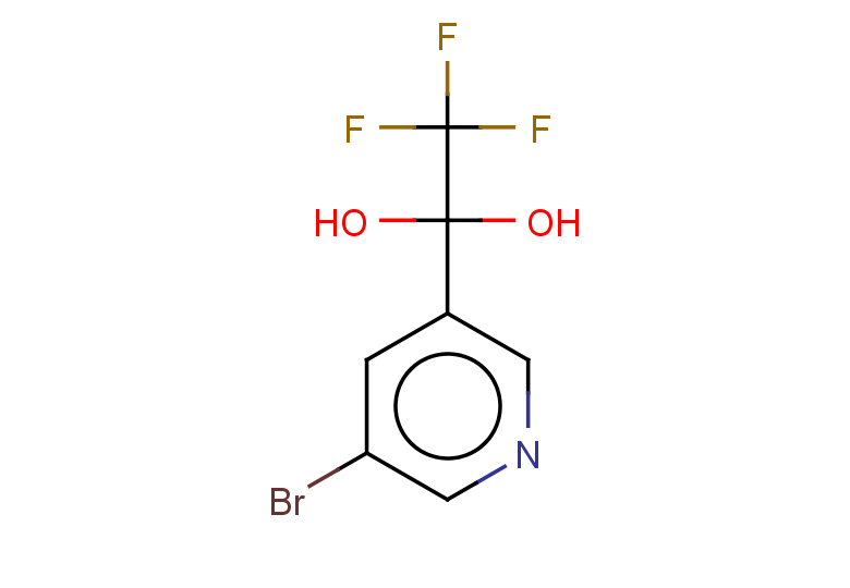 1-(5-bromopyridin-3-yl)-2,2,2-trifluoroethane-1,1-diol