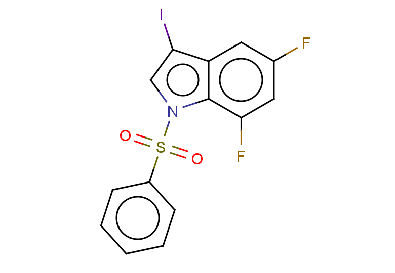 1-(benzenesulfonyl)-5,7-difluoro-3-iodo-1H-indole