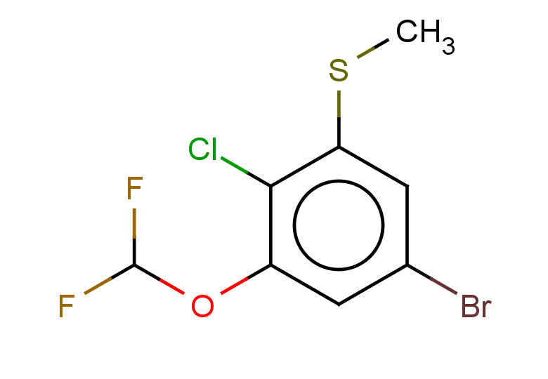 5-bromo-2-chloro-1-(difluoromethoxy)-3-(methylsulfanyl)benzene