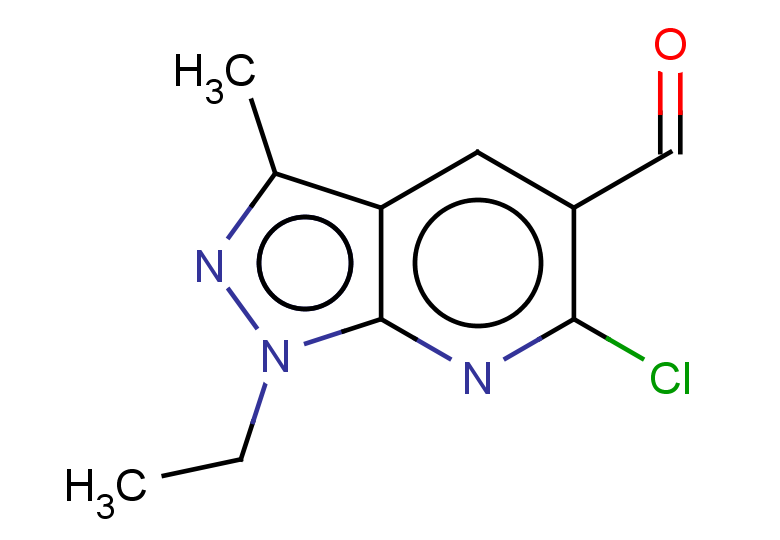 6-chloro-1-ethyl-3-methyl-1H-pyrazolo[3,4-b]pyridine-5-carbaldehyde
