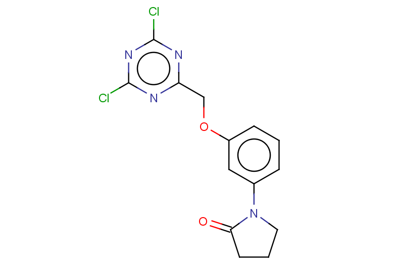 1-{3-[(dichloro-1,3,5-triazin-2-yl)methoxy]phenyl}pyrrolidin-2-one