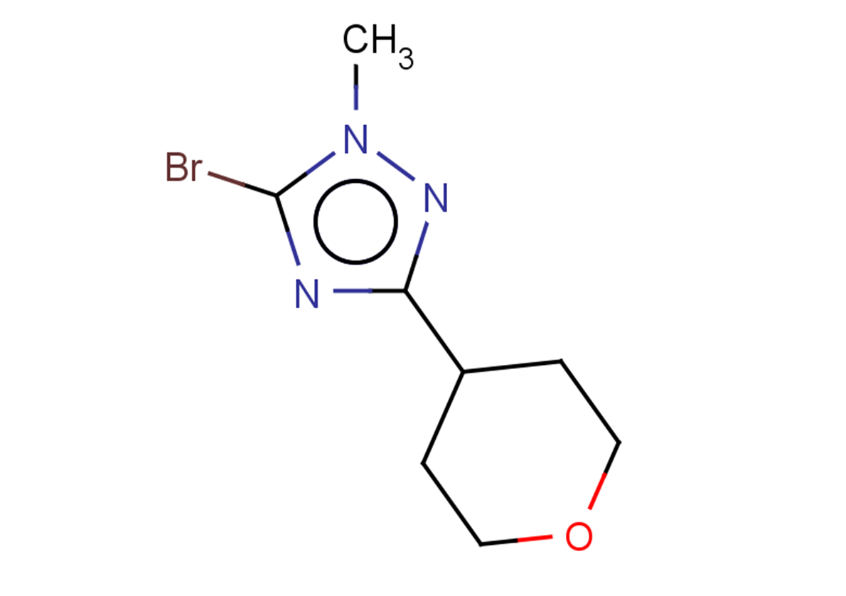 5-bromo-1-methyl-3-(oxan-4-yl)-1H-1,2,4-triazole