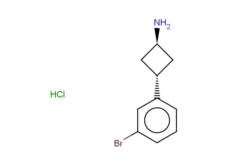 (1R,3R)-3-(3-bromophenyl)cyclobutan-1-amine hydrochloride, trans