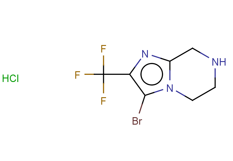 3-bromo-2-(trifluoromethyl)-5H,6H,7H,8H-imidazo[1,2-a]pyrazine hydrochloride