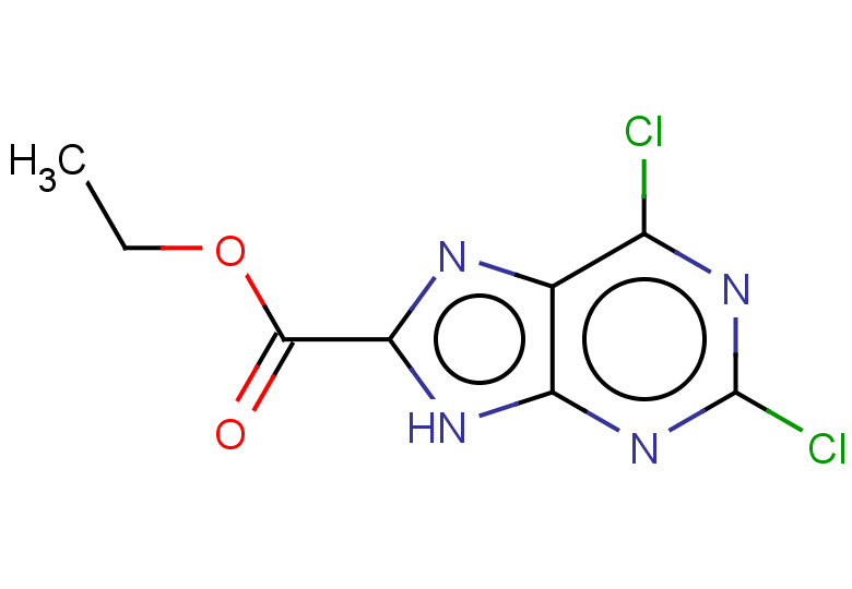 ethyl 2,6-dichloro-9H-purine-8-carboxylate