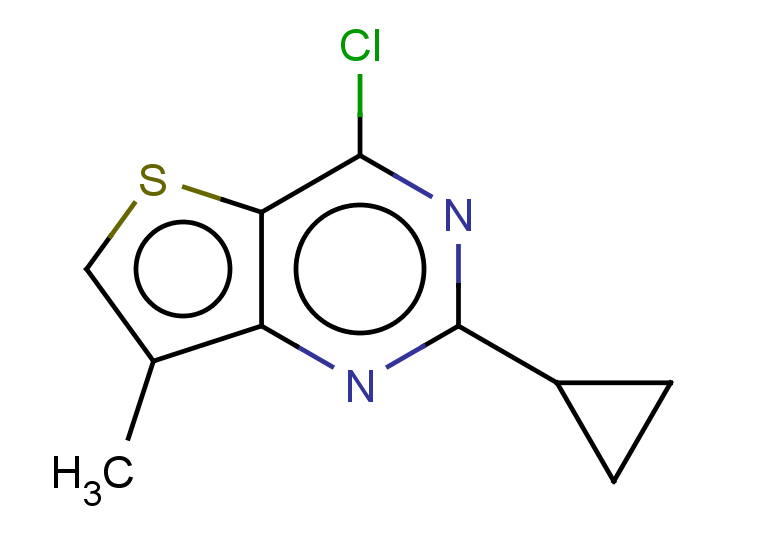 4-chloro-2-cyclopropyl-7-methylthieno[3,2-d]pyrimidine