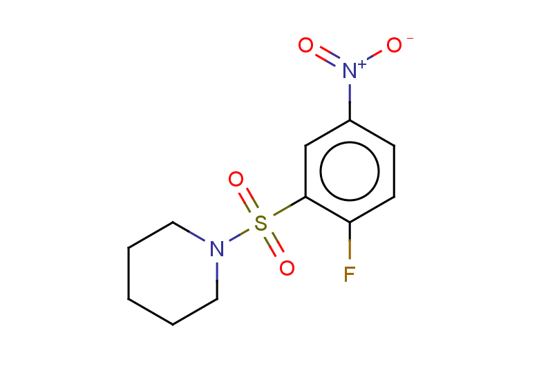 1-(2-fluoro-5-nitrobenzenesulfonyl)piperidine