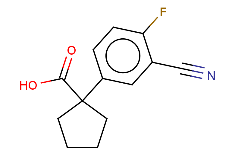 1-(3-cyano-4-fluorophenyl)cyclopentane-1-carboxylic acid