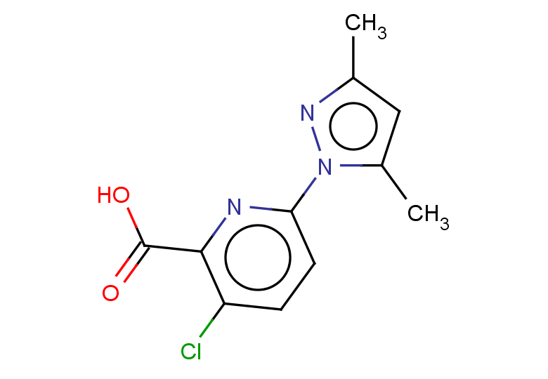 3-chloro-6-(3,5-dimethyl-1H-pyrazol-1-yl)pyridine-2-carboxylic acid