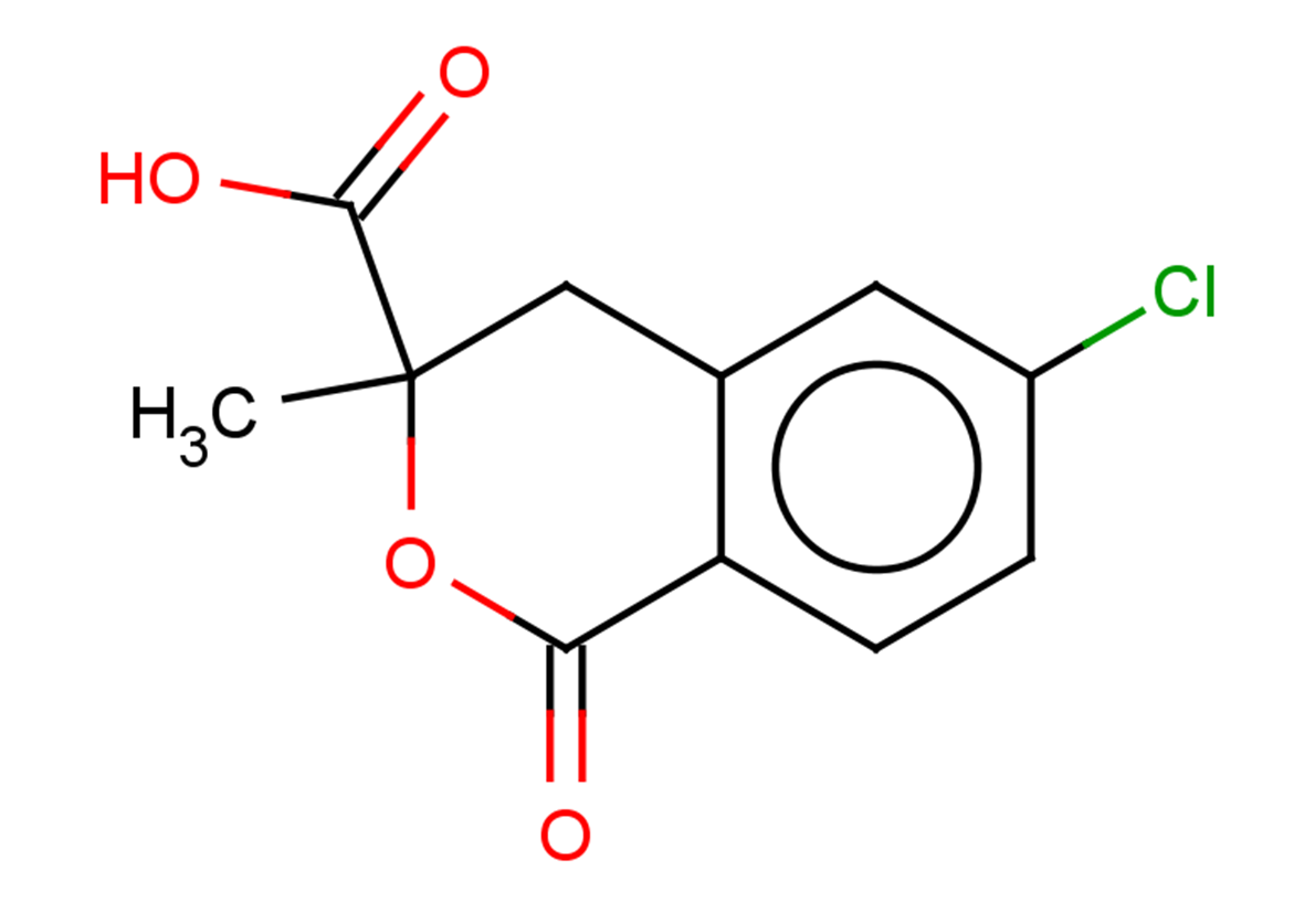 6-chloro-3-methyl-1-oxo-3,4-dihydro-1H-2-benzopyran-3-carboxylic acid
