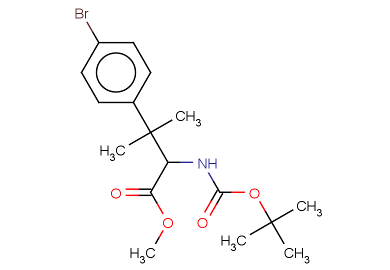 methyl 3-(4-bromophenyl)-2-{[(tert-butoxy)carbonyl]amino}-3-methylbutanoate