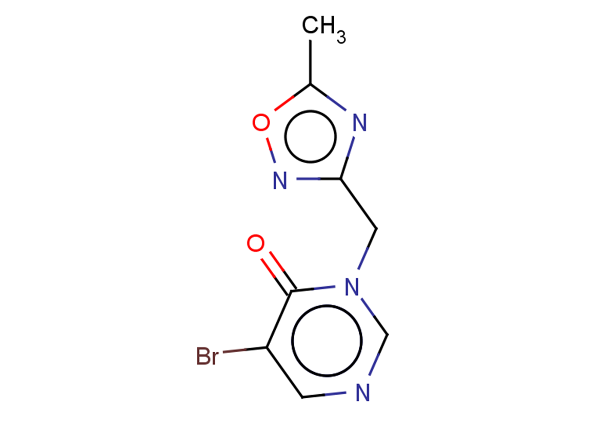 5-bromo-3-[(5-methyl-1,2,4-oxadiazol-3-yl)methyl]-3,4-dihydropyrimidin-4-one