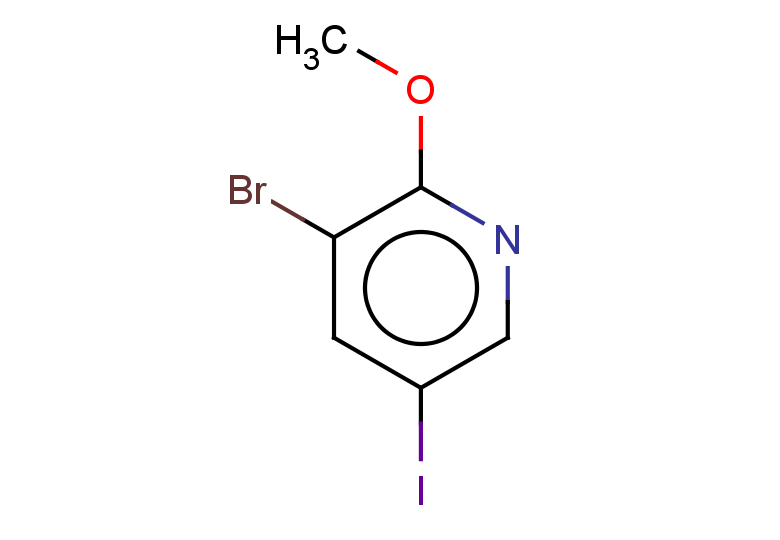 3-bromo-5-iodo-2-methoxypyridine