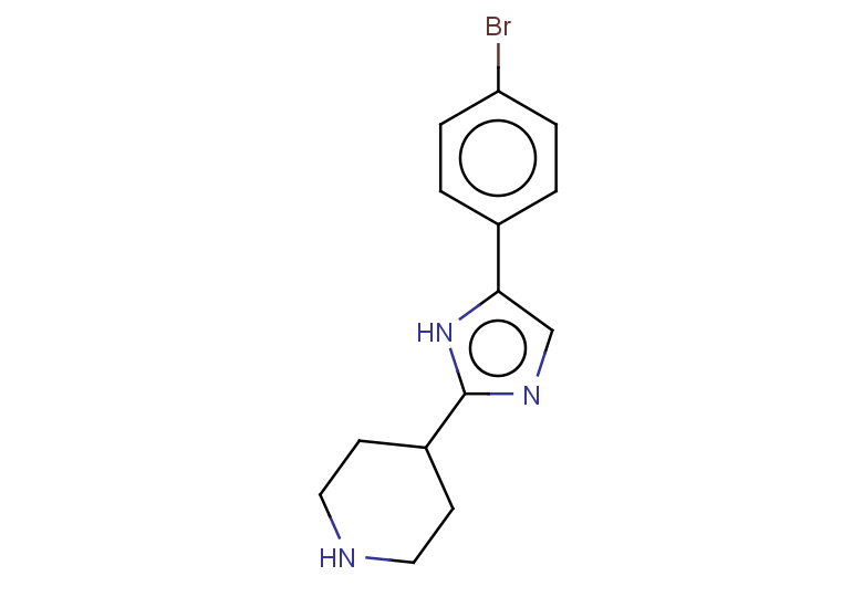 4-[5-(4-bromophenyl)-1H-imidazol-2-yl]piperidine