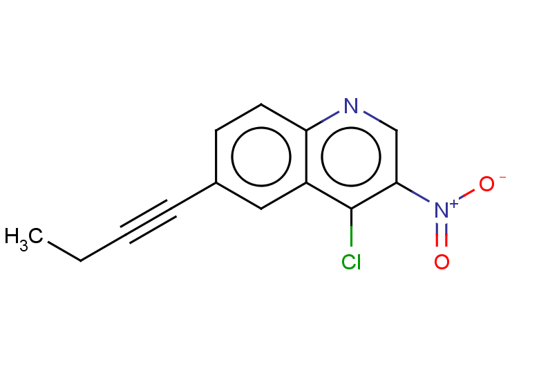 6-(but-1-yn-1-yl)-4-chloro-3-nitroquinoline