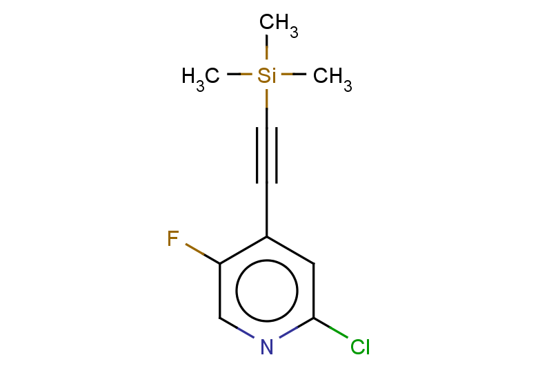 2-chloro-5-fluoro-4-[2-(trimethylsilyl)ethynyl]pyridine