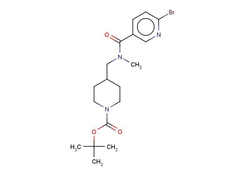 tert-butyl 4-{[1-(6-bromopyridin-3-yl)-N-methylformamido]methyl}piperidine-1-carboxylate