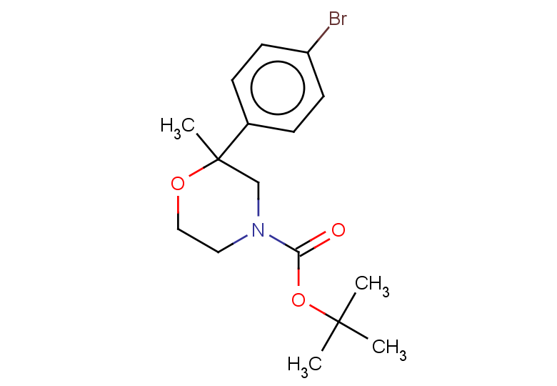 tert-butyl 2-(4-bromophenyl)-2-methylmorpholine-4-carboxylate