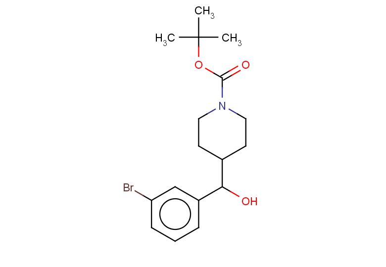 tert-butyl 4-[(3-bromophenyl)(hydroxy)methyl]piperidine-1-carboxylate