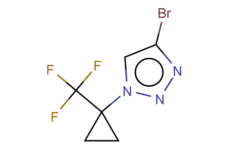 4-bromo-1-[1-(trifluoromethyl)cyclopropyl]-1H-1,2,3-triazole