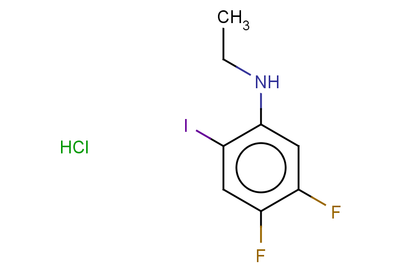 N-ethyl-4,5-difluoro-2-iodoaniline hydrochloride