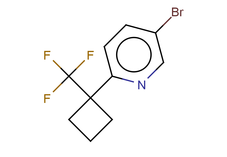 5-bromo-2-[1-(trifluoromethyl)cyclobutyl]pyridine