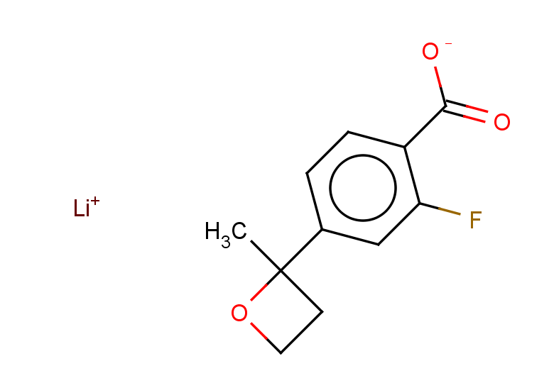 lithium 2-fluoro-4-(2-methyloxetan-2-yl)benzoate