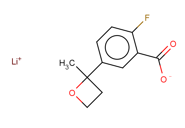 lithium 2-fluoro-5-(2-methyloxetan-2-yl)benzoate