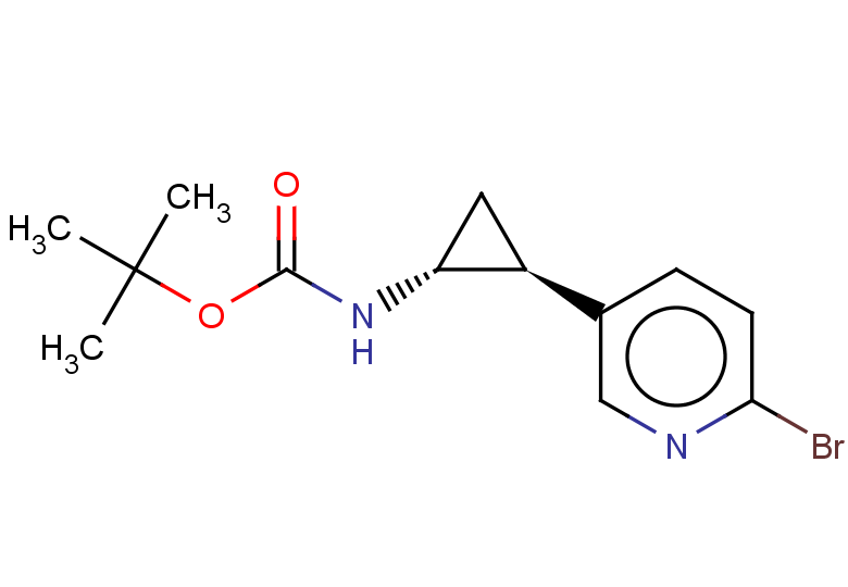 rac-tert-butyl N-[(1R,2S)-2-(6-bromopyridin-3-yl)cyclopropyl]carbamate, trans