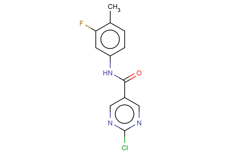 2-chloro-N-(3-fluoro-4-methylphenyl)pyrimidine-5-carboxamide