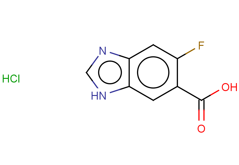 5-fluoro-1H-1,3-benzodiazole-6-carboxylic acid hydrochloride