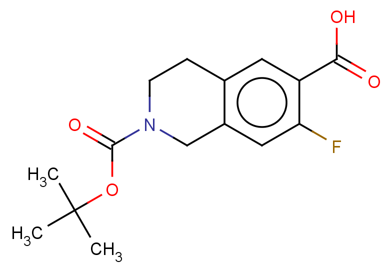 2-[(tert-butoxy)carbonyl]-7-fluoro-1,2,3,4-tetrahydroisoquinoline-6-carboxylic acid