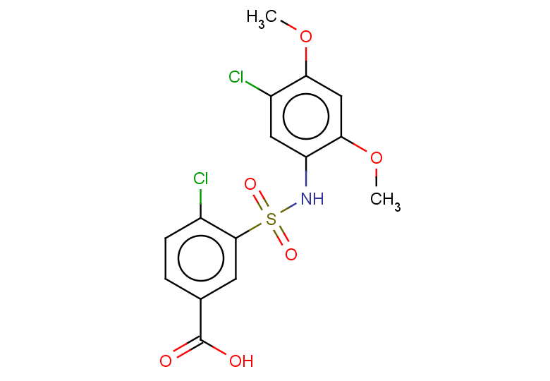 4-chloro-3-[(5-chloro-2,4-dimethoxyphenyl)sulfamoyl]benzoic acid