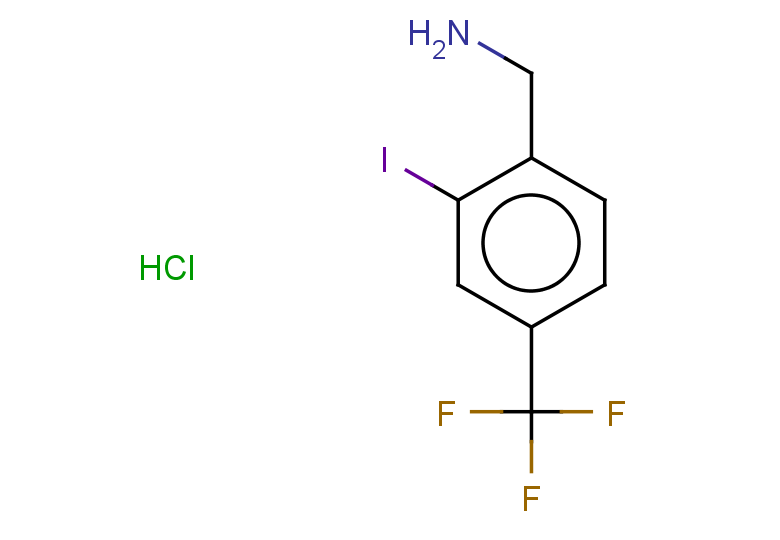 1-[2-iodo-4-(trifluoromethyl)phenyl]methanamine hydrochloride