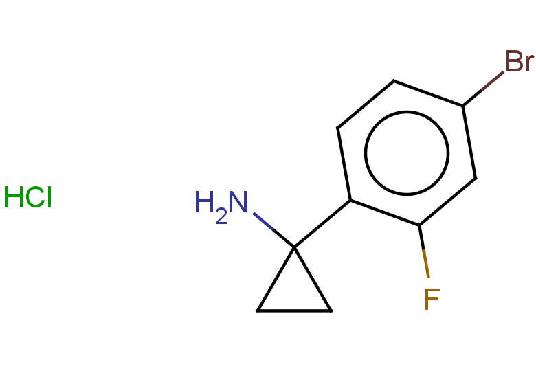 1-(4-bromo-2-fluorophenyl)cyclopropan-1-amine hydrochloride