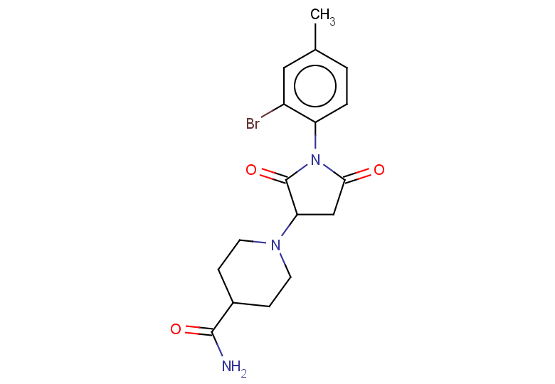1-[1-(2-bromo-4-methylphenyl)-2,5-dioxopyrrolidin-3-yl]piperidine-4-carboxamide