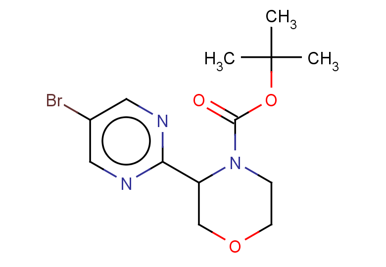 tert-butyl 3-(5-bromopyrimidin-2-yl)morpholine-4-carboxylate