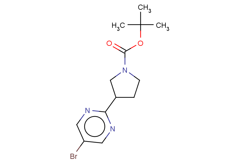 tert-butyl 3-(5-bromopyrimidin-2-yl)pyrrolidine-1-carboxylate