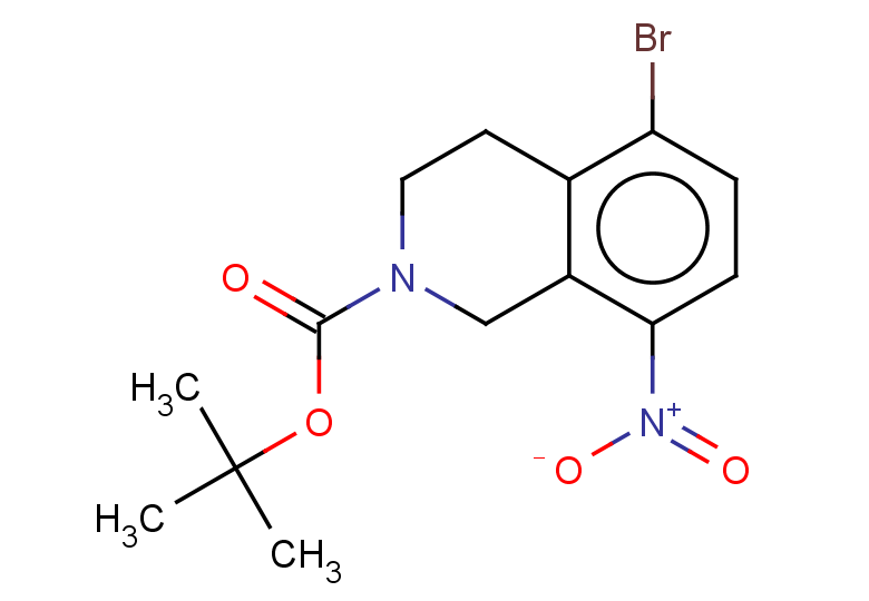 tert-butyl 5-bromo-8-nitro-1,2,3,4-tetrahydroisoquinoline-2-carboxylate
