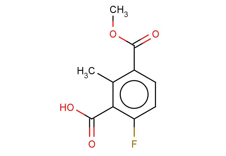 6-fluoro-3-(methoxycarbonyl)-2-methylbenzoic acid
