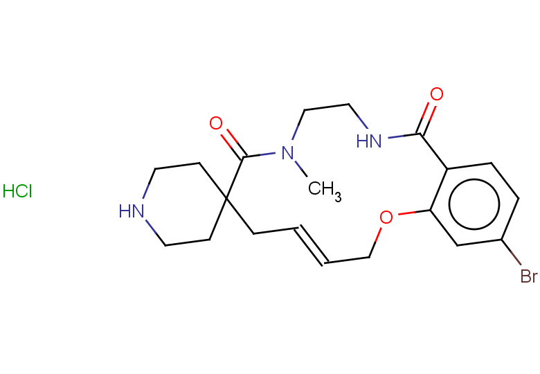 15-bromo-8-methyl-2,5,7,8,9,10,11,12-octahydrospiro[1,8,11-benzoxadiazacyclotetradecine-6,4'-piperidine]-7,12-dione hydrochloride
