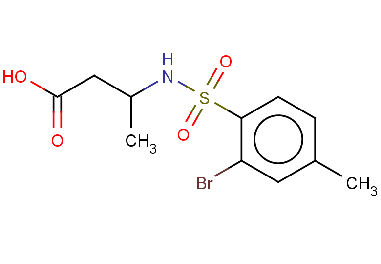 3-(2-bromo-4-methylbenzenesulfonamido)butanoic acid