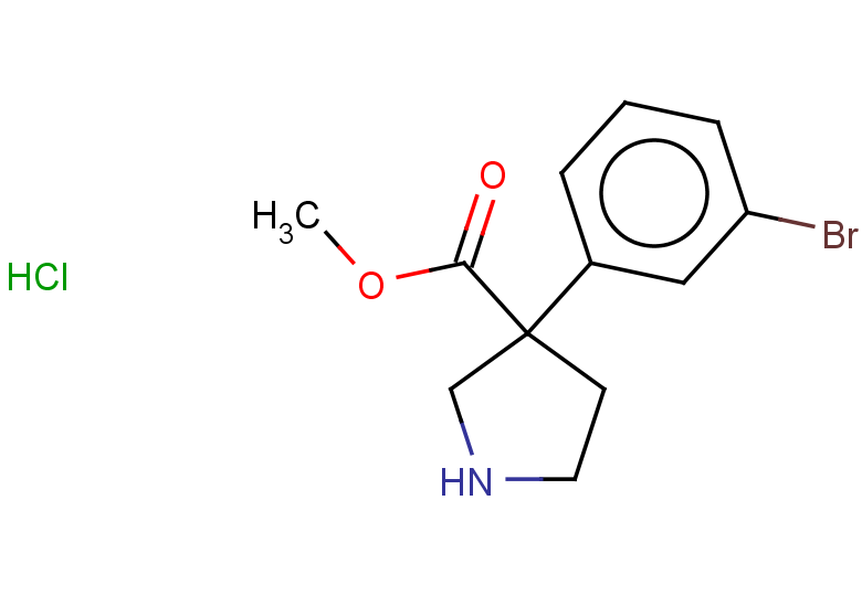 methyl 3-(3-bromophenyl)pyrrolidine-3-carboxylate hydrochloride