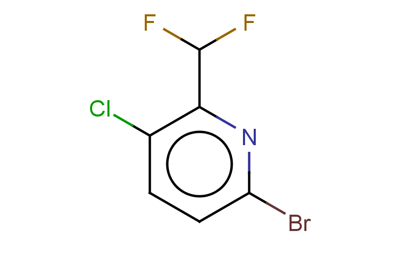 6-bromo-3-chloro-2-(difluoromethyl)pyridine