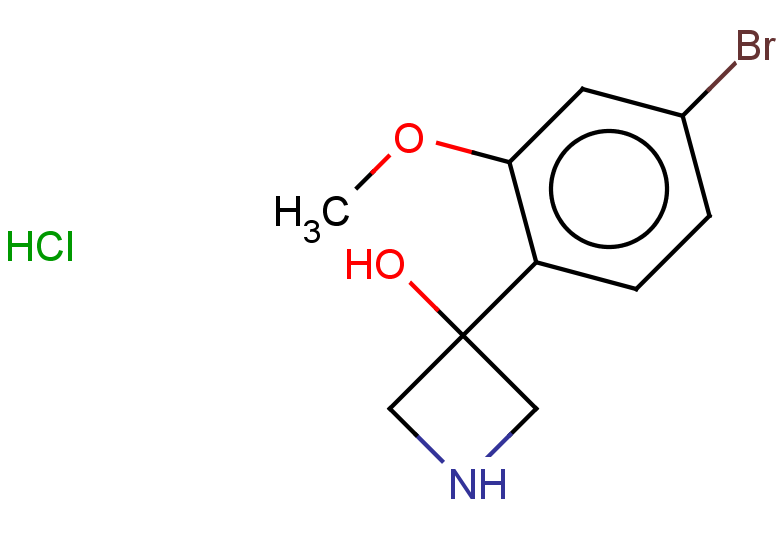 3-(4-bromo-2-methoxyphenyl)azetidin-3-ol hydrochloride
