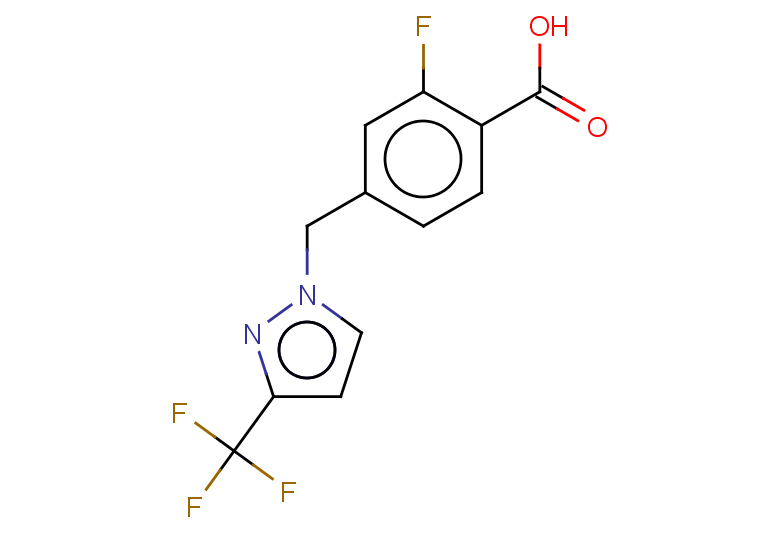 2-fluoro-4-{[3-(trifluoromethyl)-1H-pyrazol-1-yl]methyl}benzoic acid