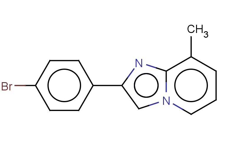 2-(4-bromophenyl)-8-methylimidazo[1,2-a]pyridine