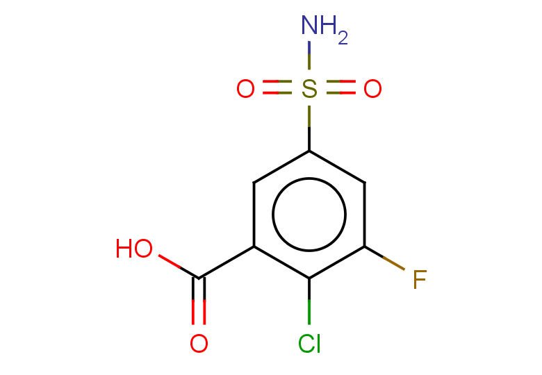 2-chloro-3-fluoro-5-sulfamoylbenzoic acid